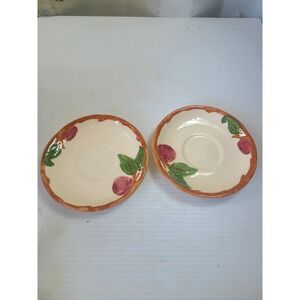 Lot of 2 Beautiful Vintage Franciscan Apple Pattern Saucer Vintage England
